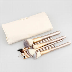 Spot Detonating 121824, White Make-up, White Make-up Brush, 24 Make-up And Brush Suits For Portable Beauty And Makeup Tools